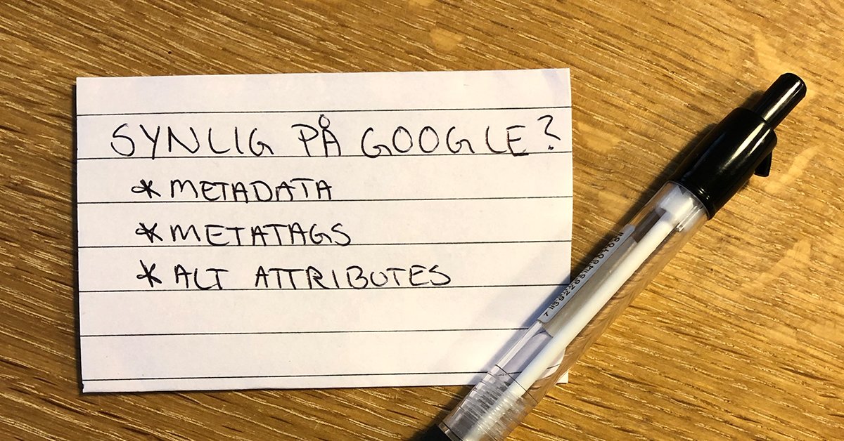 Hvordan bliver man synlig på Google?