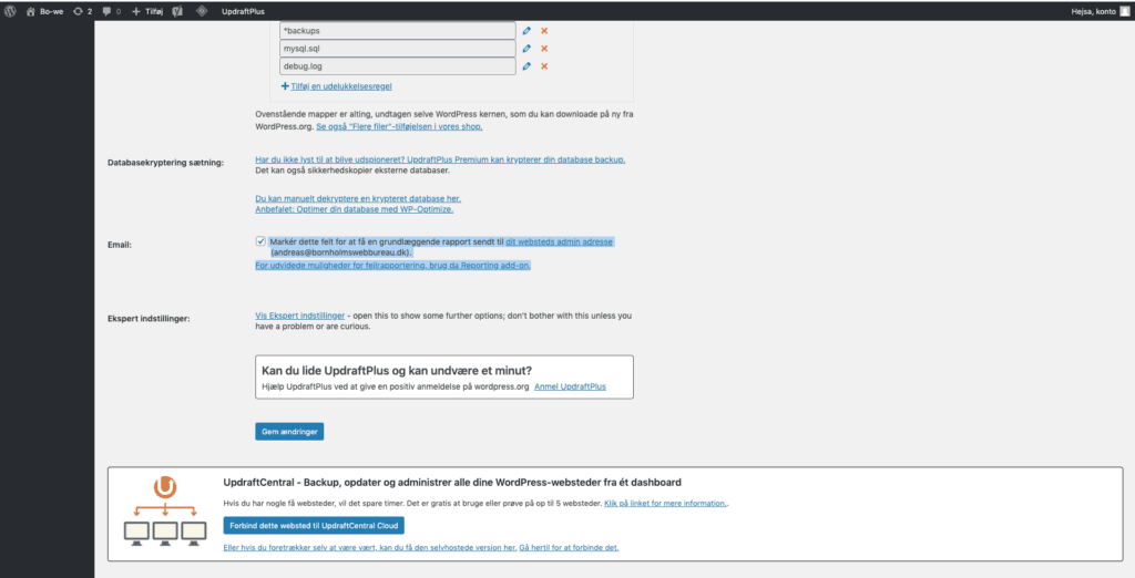 skaermbillede-updraftplus-få-tilsendt-mail